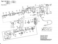 Bosch 0 601 117 003  Drill 220 V / Eu Spare Parts